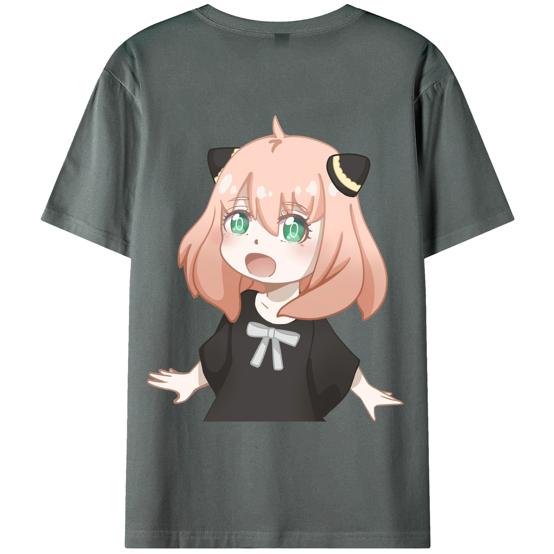 （画像用） SPY×FAMILY间谍家家酒 綿100％ メンズ半袖Tシャツ（バックプリント） 通気性